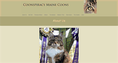 Desktop Screenshot of coonspiracymainecoons.com
