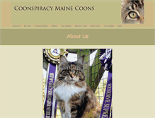 Tablet Screenshot of coonspiracymainecoons.com